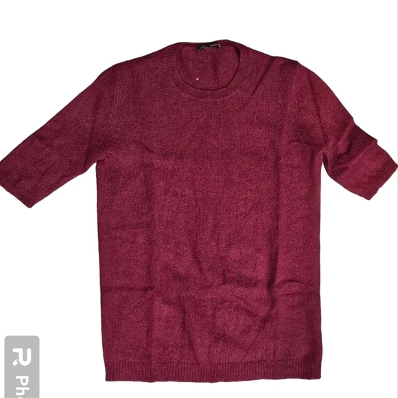 Theory Short Sleeve Cashmere Blouse - Picture 6 of 6